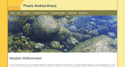Desktop Screenshot of praxis-andreakraus.de