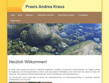 Tablet Screenshot of praxis-andreakraus.de